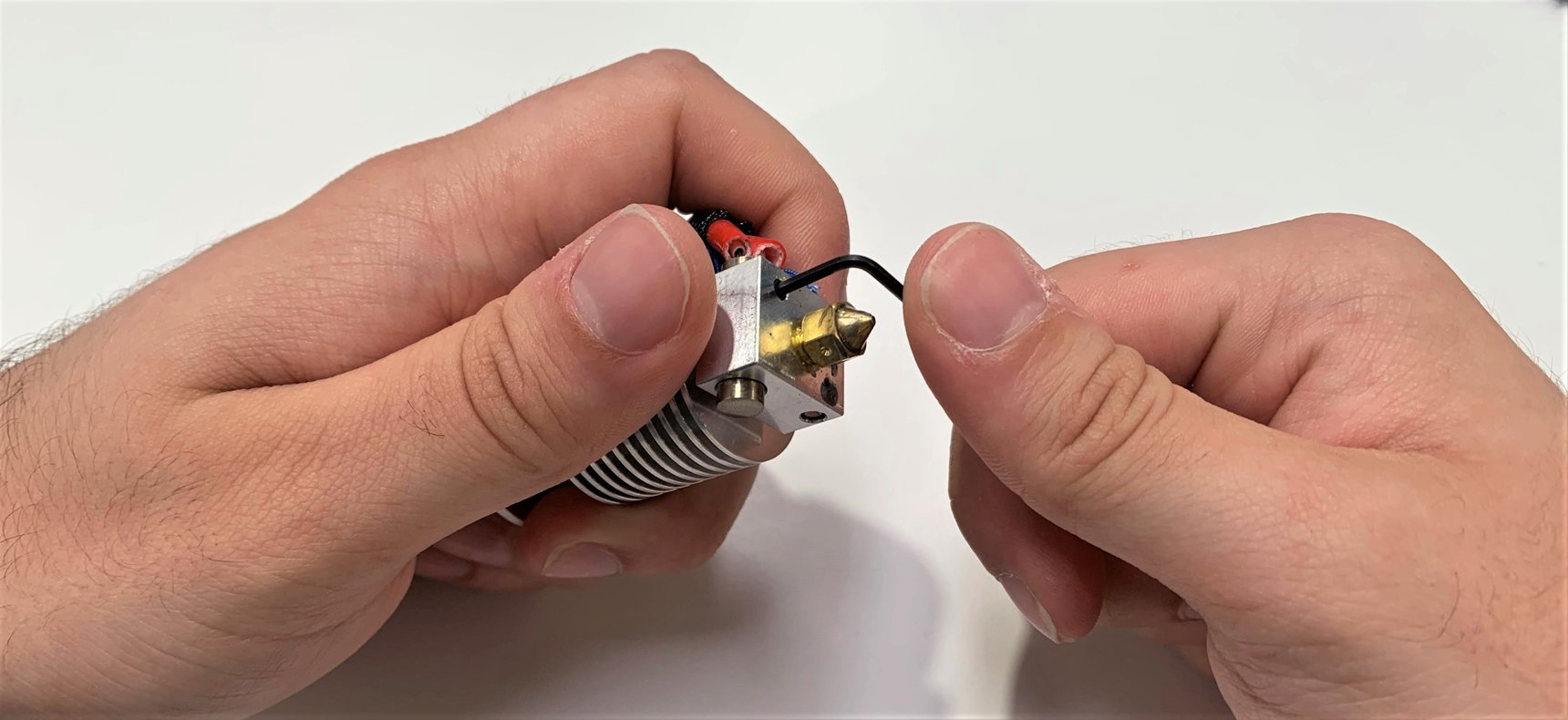 How to change the cable of the hotend